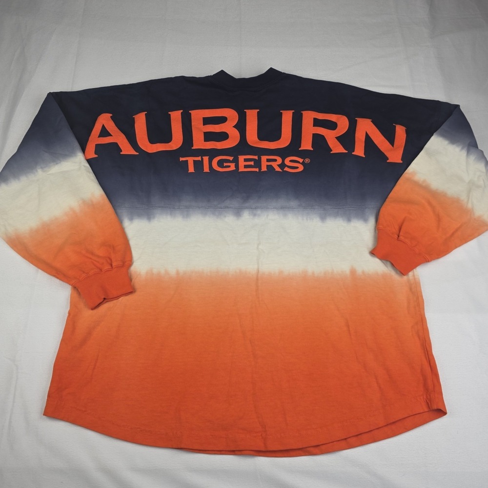 Auburn Tigers Sweatshirt Large Spirit Jersey Longsleeve Shirt Tie Dye Print